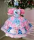 Vestido Junino Tematico Luxo Lilo Stitch Rosa Bebe - Mirella Encanto Kids
