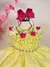 Vestido Princesa Belli Bia Jardim Encantado Amarelo - comprar online