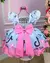 Vestido Temáticos Kids Tik Tok Azul Bebe na internet