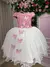 Vestido Juvenil - Midi Vila Lele Sabrina Rose e Off