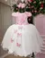 Vestido Juvenil - Midi Vila Lele Sabrina Rosa Bebe e Off - comprar online