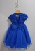 Vestido Infantil Azul Royal Jardim Encantado C/ Renda Festas - loja online