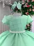 Vestido Ysa Kids Verde Oliva Peito Perolas - comprar online
