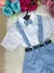 Conjunto Miss Cherry Gustavo Suspensorio Shorts Azul Serenity - comprar online