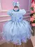 Vestido Vila Lele Jardim Encantado Alice Azul Bebe