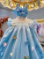 Vestido Infantil Azul Claro Jardim Encantado Luxo - comprar online