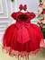 Vestido Menina Bonita Vermelho Peito Renda Flores na internet