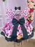 Vestido Temáticos Kids Minnie/Minie Rosa Com Preto na internet