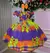 Vestido Marie Junino Luxo Arraia do Coração Roxo - Mirella Encanto Kids