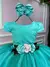 Vestido Juvenil Vila Lele Luiza Verde Tiffany - comprar online