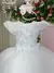 Vestido Marie Jardim Encantado Branco - Mirella Encanto Kids