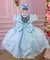 Vestido Ysa Kids Azul Bebe Peito Perolas na internet