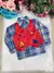Camisa Junina Xadrez São João Colete Vermelho - Mirella Encanto Kids