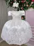 Vestido Infantil Enjoy Bebê Realeza Branco Rendado