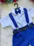 Conjunto Miss Cherry Meninos Social Shorts Ravi Azul Royal - comprar online