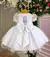 Vestido Marie Bebe Branco Detalhes Tule na internet