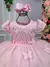 Vestido Infantil Menina Bonita Rosa Borboletas - comprar online