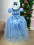 Vestido Enjoy Longo Gabriela Azul Bebe na internet