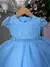 Vestido Menina Bonita Magali Florzinha Azul Bebe - comprar online