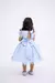 Vestido Marie Jardim Encantado Luxinho Azul Bebe Isis - comprar online