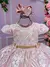 Vestido Menina Bonita Rose Claro Realeza - Mirella Encanto Kids