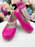 Sapatinho Pink Verniz de Tornozeleira com Strass e Pérolas