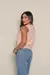 Blusa linho Bela - Ocean