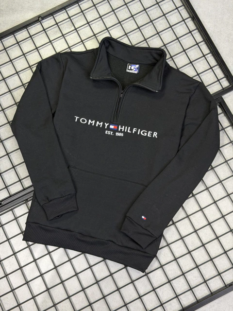 QUARTER ZIP TOMMY H. - PRETO - comprar online
