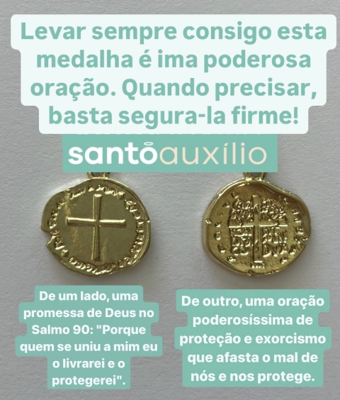 Medalha das 2 cruzes - comprar online