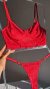 Imagem do Conjunto sexy de renda Modelo Helena - Vermelho