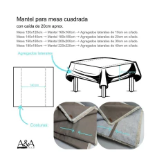 MANTEL DIJON AZUL MARINO - comprar online