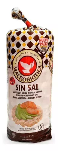 Galletas de arroz x 102gr MACROBIOTICA en internet