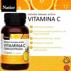 Vitamina C concentrada x 50 cápsulas - NATIER en internet