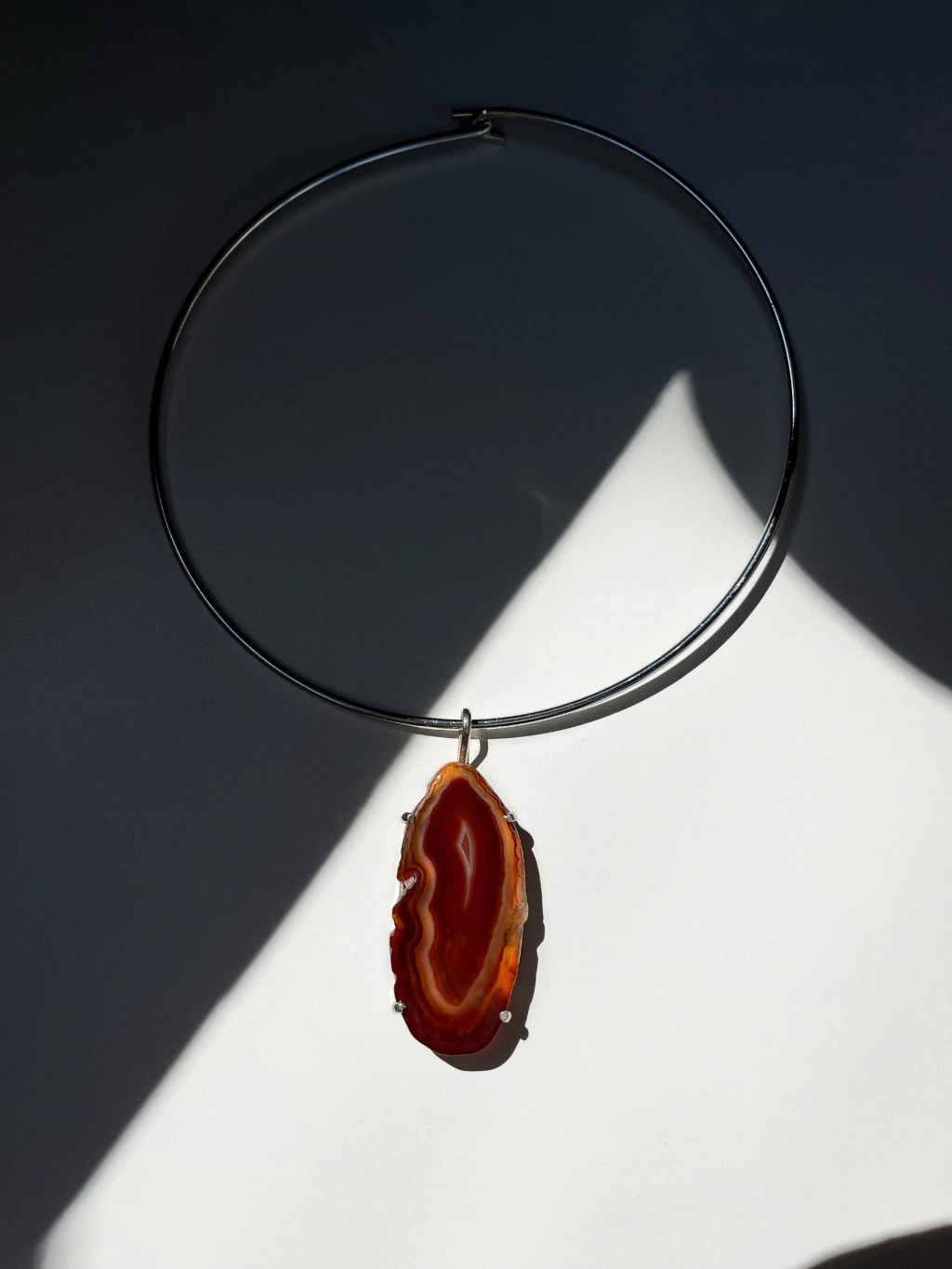 Gargantilha Ágata Laranja