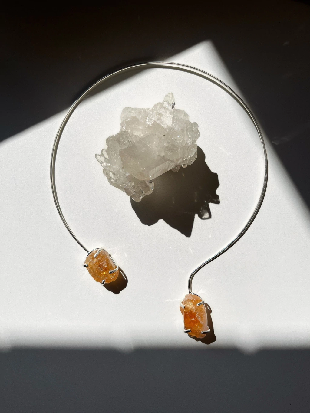 Gargantilha Solene | Citrino | Prata