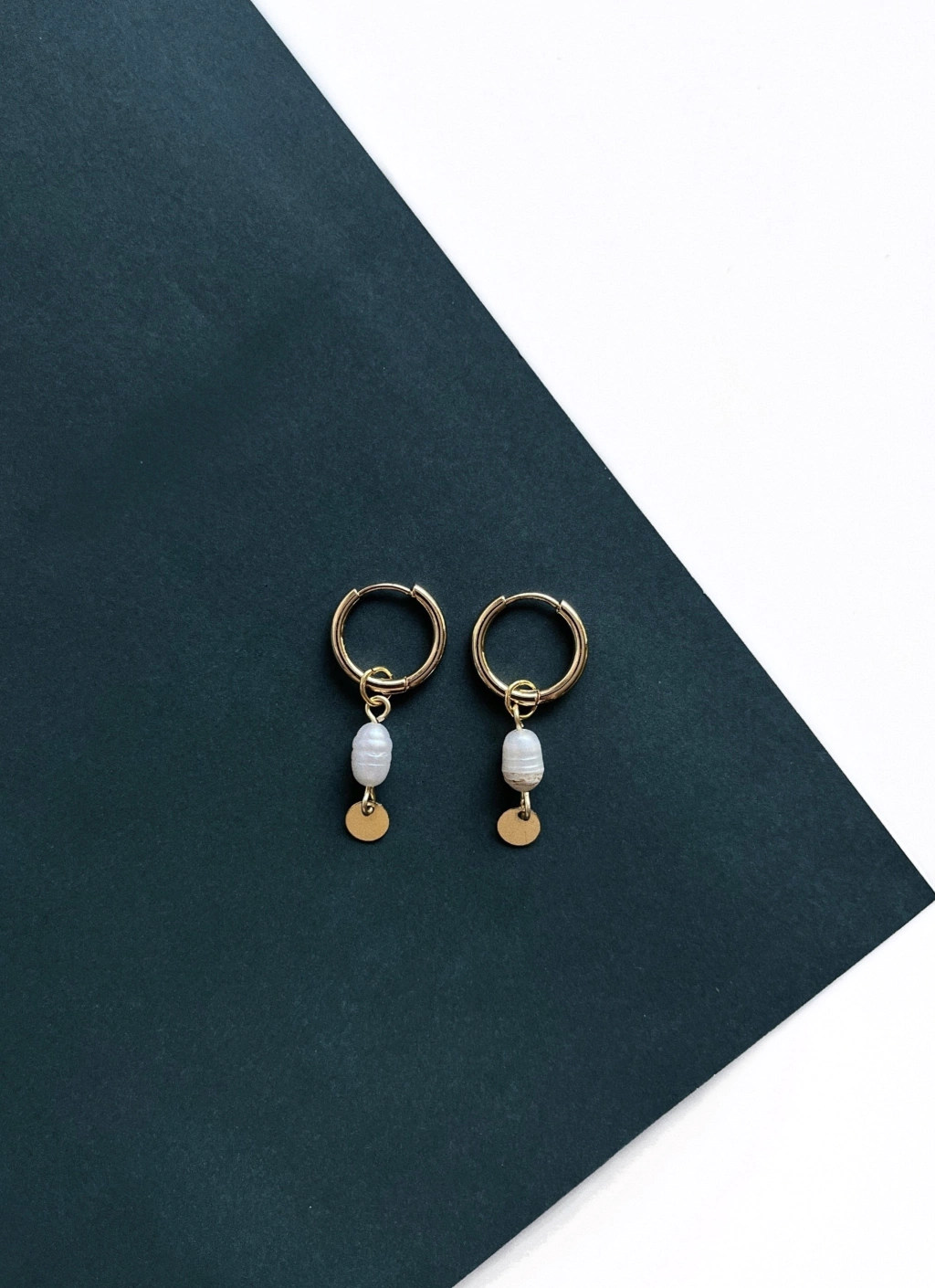 Brinco Argola Pérola de Água Doce | Dourado