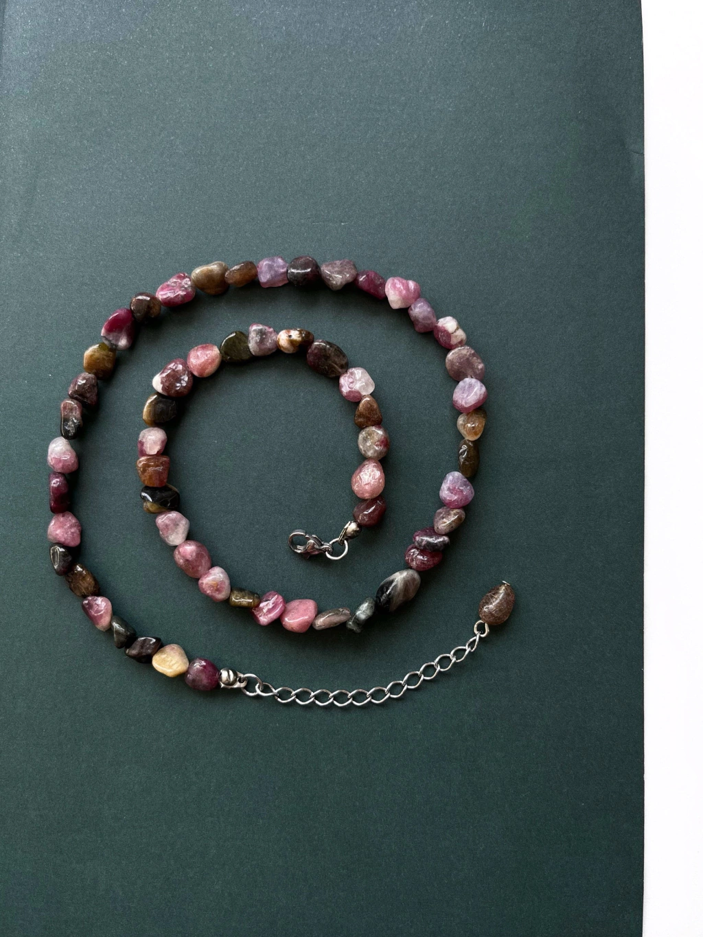 Gargantilha Cascalho • Turmalina Melancia