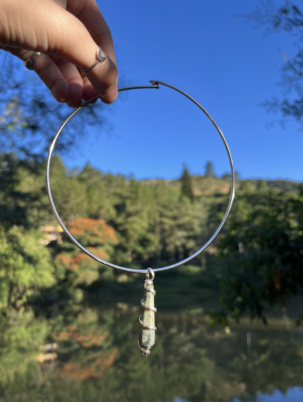 Gargantilha Serpentinita | Prata
