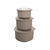 Juego de contenedores 500 ml, 1 litro y 2 litros x3 gris en internet