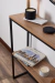 Mesa alta recibidora Gala - negro mate olmo finlandés - comprar online