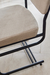 Silla Pérez - caño negro mate/pana - comprar online