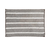 Alfombra Shaggy 40X60 Rectangular rayada blanco y gris