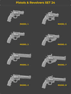 Pistols & Handguns Set 24