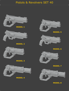 Pistols & Handguns Set 40