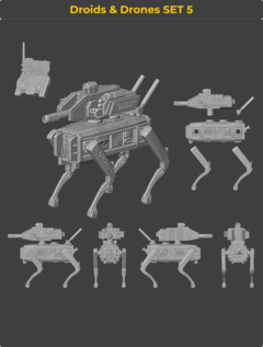 Droids & Drones Set 05 - Robot Dog