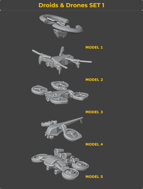 Droids & Drones Set 01
