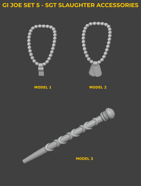 GI Joe Set 05 - SGT Slaughter Accessories