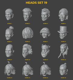 Heads Set 19