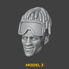 Heads Set 02 - 3DDios