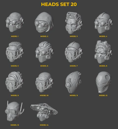 Heads Set 20